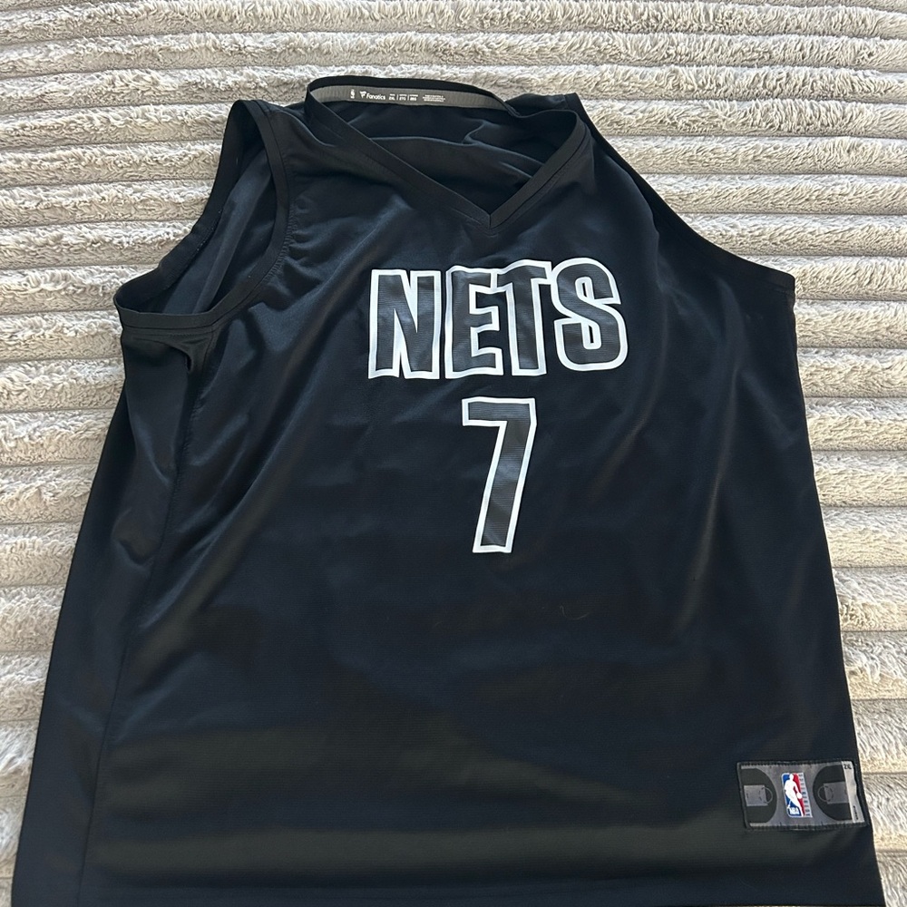 NBA NWOT Fanatics Kevin Durant Nets Basketball Jersey XXL